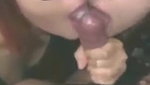 Cock hungry sluts drop on their knees to suck a large dick in POV