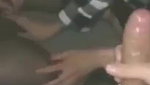 Cock hungry sluts drop on their knees to suck a large dick in POV