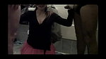 Blind folded lady sucker chick