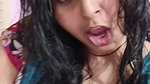 busty desi lady huge tits and cleavage in blue costume 22