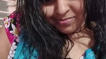 busty desi lady huge tits and cleavage in blue costume 22