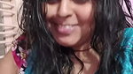 busty desi lady huge tits and cleavage in blue costume 22