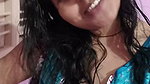 busty desi lady huge tits and cleavage in blue costume 22