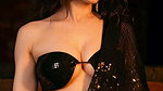 DAMN SEDUCTIVE RIYA VERMA ENCHANTING IN BLACK BRA SAREE UUFFF 2