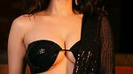 DAMN SEDUCTIVE RIYA VERMA ENCHANTING IN BLACK BRA SAREE UUFFF 2