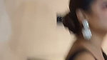 esther anil sexy navel in black saree2