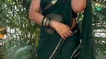 harikaasadu sexy navel in green saree 22