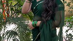 harikaasadu sexy navel in green saree 22