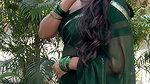 harikaasadu sexy navel in green saree 22