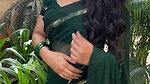 harikaasadu sexy navel in green saree 22