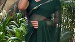 harikaasadu sexy navel in green saree 22