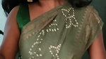 hot tamil lady sexy navel in green saree2