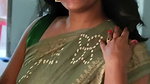 hot tamil lady sexy navel in green saree2