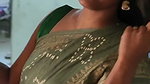 hot tamil lady sexy navel in green saree2