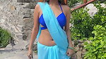 KATE SHARMA IRRESISTIBLE SEXY BABE FLAUNTING HER FIGURE IN BRA BLOUSE SAREE 3