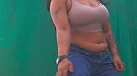 sexy desi babe huge jiggling tits and navel2