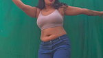 sexy desi babe huge jiggling tits and navel2