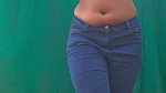 sexy desi babe huge jiggling tits and navel2