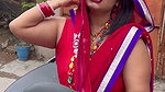 sexy desi lady hot deep navel in red saree from public2