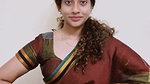 sexy hot dancer girl open deep navel in grey saree2