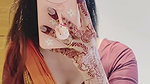 sexy mirror navel selfie lady in orange saree2