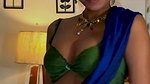 SEXY RITU DUSKY GF MATERIAL LUSTY SEDUCTIVE SAREE TEASE 2
