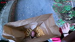 Dude is willing to hide his cock in a McDonalds bag and its fucking disgusting