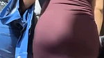 desi MILF big swinging Ass and Pantyline captured in market