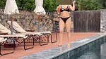 Sexyindianwife bikni walking at hotel outdoor dare video 2