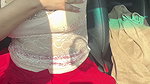 Sexyindianwife showing boobs and Pussy rubbing in running car 2
