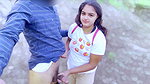 indian village girl friend and Boyfriend First time fucking in jungle outdoors xxx sex video