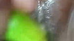 Inserting cucumber in my pussy to satisfy my self