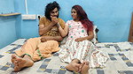 T shirt and skirt hot romantic lip lock in bedroom romancce