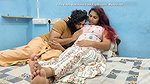 T shirt and skirt hot romantic lip lock in bedroom romancce