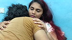 T shirt and skirt hot romantic lip lock in bedroom romancce