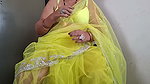 Taboobreakers Shilpa in Lemon Colour Saree