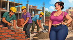 teen majdur ne milkar Meri chut aur gand Mari Three laborers together fucked my pussy and ass
