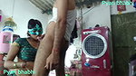 Inserted a dildo in her pussy and hit her husband’s ass, then the husband hit my ass, Hindi audio in new style