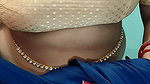 Indian Chubby BBW Wife Saree Show and Dirty Talking