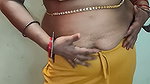 Indian Chubby BBW Wife Saree Show and Dirty Talking