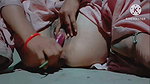 Young Girl College Bitch Girl Real Masturbation with Eggplant