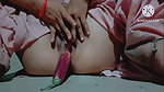 Young Girl College Bitch Girl Real Masturbation with Eggplant