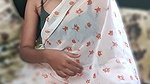 Your 18 Yr Old Didi Wearing Sexy Saree with Showing Some Pussy Hairs