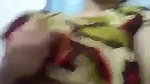 Showing melons from bathroom
