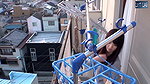 Balcony Laundry Glimpse – a Married Neighbor Noticing His Bold Reaction Across the Way – Part1