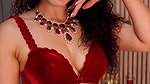 TOO DELICIOUS WIFE MATERIAL RIYA VERMA LUSTY LOOK IN RED BRA AND SAREE VIDEOS 2 2