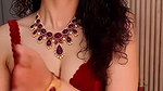 TOO DELICIOUS WIFE MATERIAL RIYA VERMA LUSTY LOOK IN RED BRA AND SAREE VIDEOS 2 2