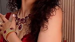 TOO DELICIOUS WIFE MATERIAL RIYA VERMA LUSTY LOOK IN RED BRA AND SAREE VIDEOS 2 2