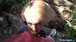 Blonde teen Marilyn Sugar fucked in the woods