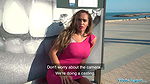 Briana Bandares gets her pussy fucked on a Spanish beach